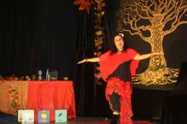 Charo Jaular durante su prepresentación el jueves 23 de noviembre en Ayllón