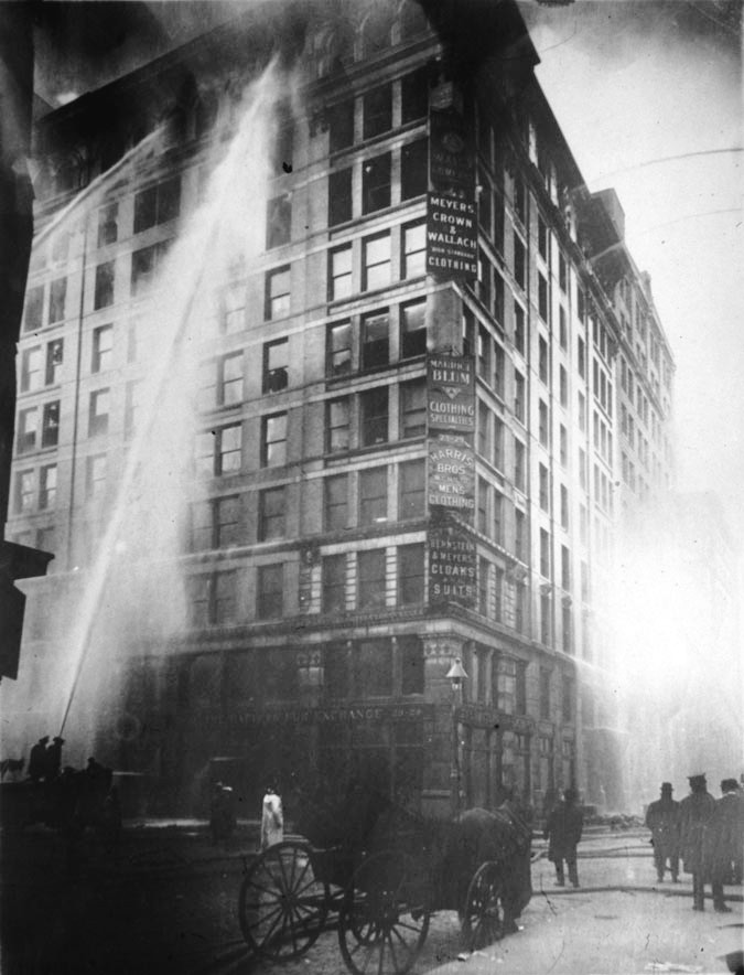 Image of Triangle Shirtwaist Factory fire on March 25 1911