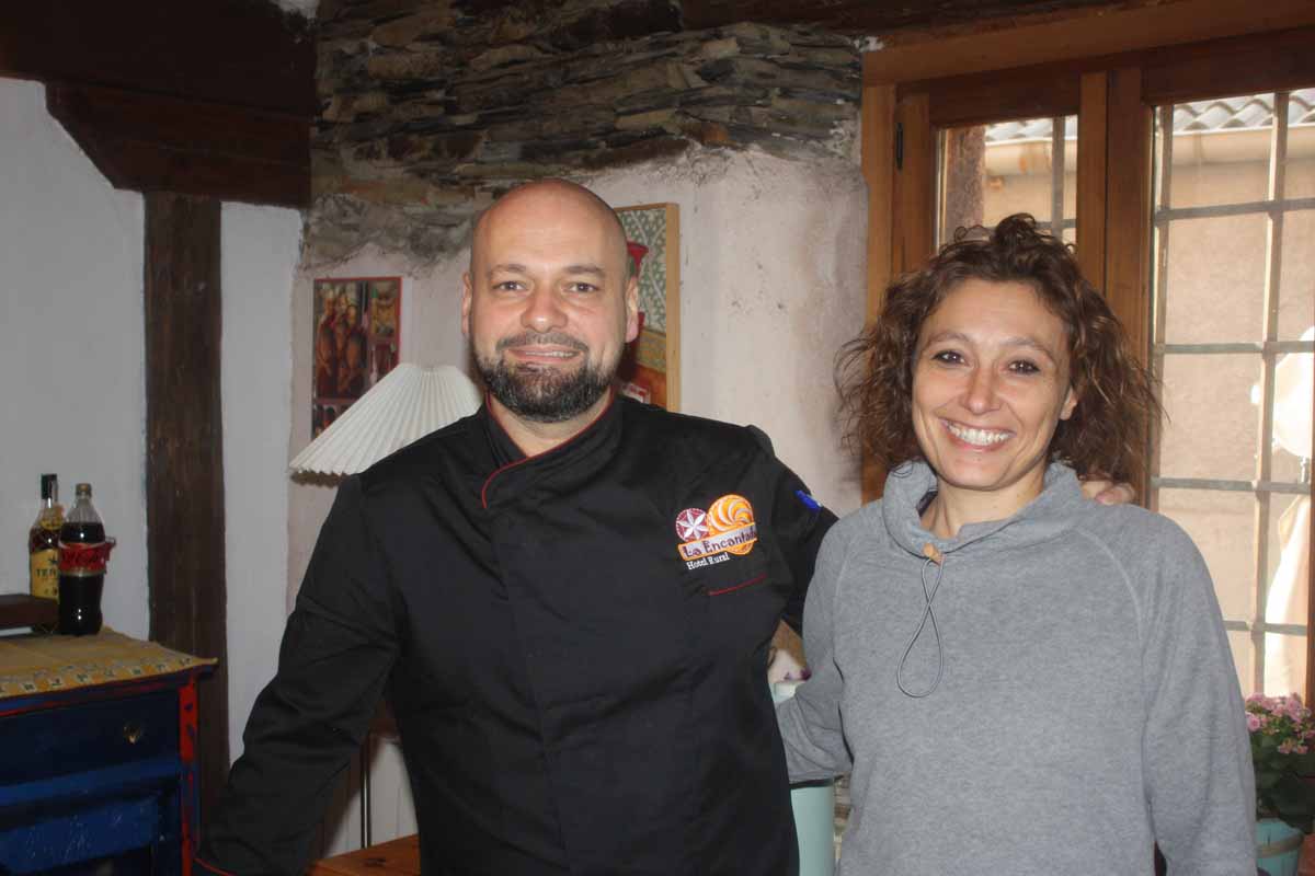 Elena y Christian responsables de La Pizarrera