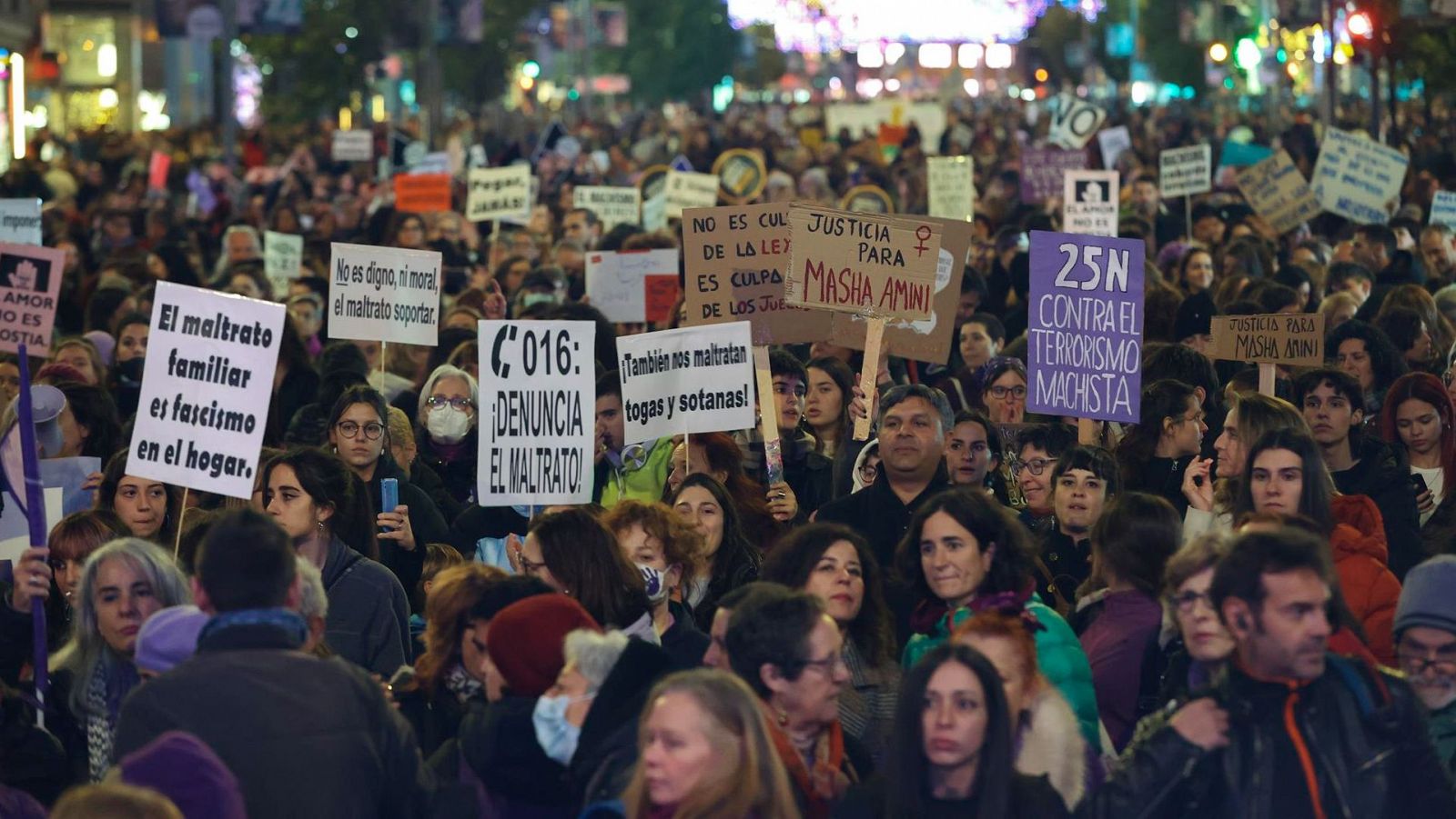 Foto de archivo de la manifestación del 25N . EFE/Kiko Huesca