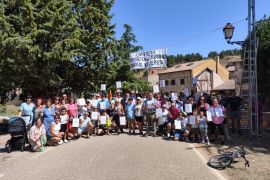 Protesta vuelta ciclista Ribera