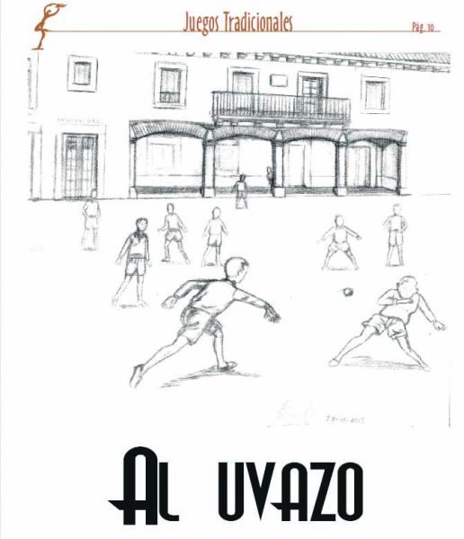 Dibujo de Demetrio Casado de Otaola que servía para ilustrar "Al uvazo", de Santos Casado, publicado en el número 9 de la revista Lazos.