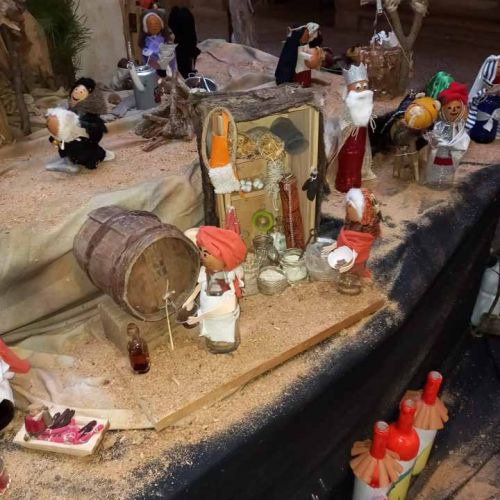 El belén del CRA de Ayllón puede visitarse en las instalaciones del Palacio del Obispo Vellosillo