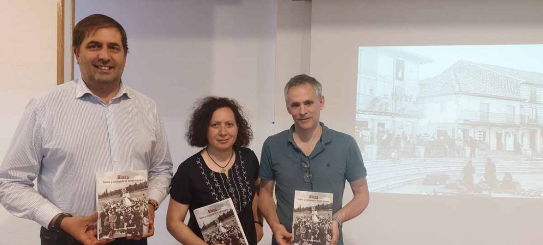 Benjamín Cerezo, alcalde de Riaza, Elena de Frutos y Enrique del Barrio