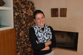 Mónica Hernando posa para el periódico el Nordeste en Ayllón