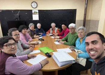 Participantes en el taller de Montejo de la Vega de la Serrezuela.
