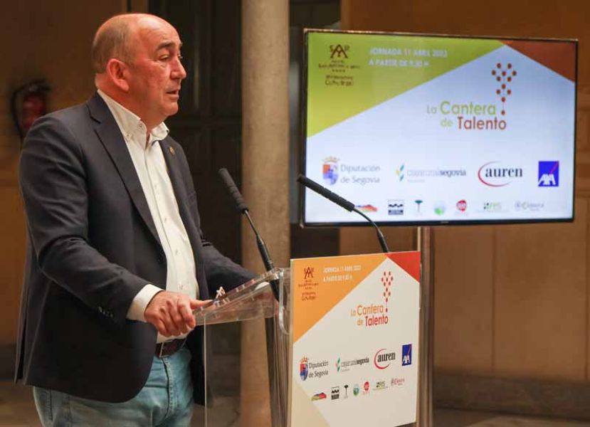 Miguel Ángel de Vicente, durante la presentación de la Cantera de Talento el año pasado.