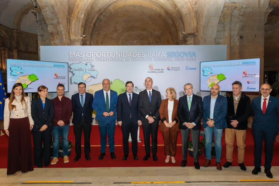 Presentación del plan territorial de fomento en Segovia
