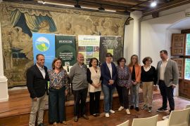 Gerentes y presidentes de los Grupos de Acción Local antes de la rueda de prensa