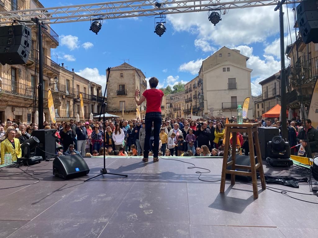 Actuación de Sara Escudero la mañana del sábado en la edición de Corderitititito 2023.