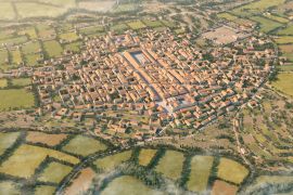 Recreación de la ciudad  romana de Confloenta